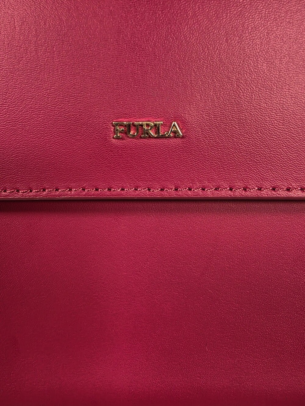 Furla Lady M Red Leather Crossbody Bag (Retail $350) NWT! - Picture 11 of 15
